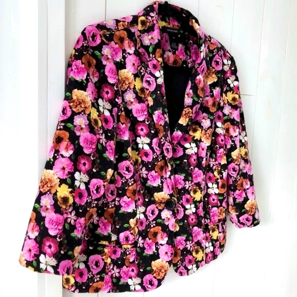 Alison Sheri The Garden Cotton Blazer Size Small Garden Girl - Picture 3 of 12